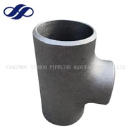 JIS B 2312 Japanese Standard Fitting Tee 125AX125AX100A Material SUS316